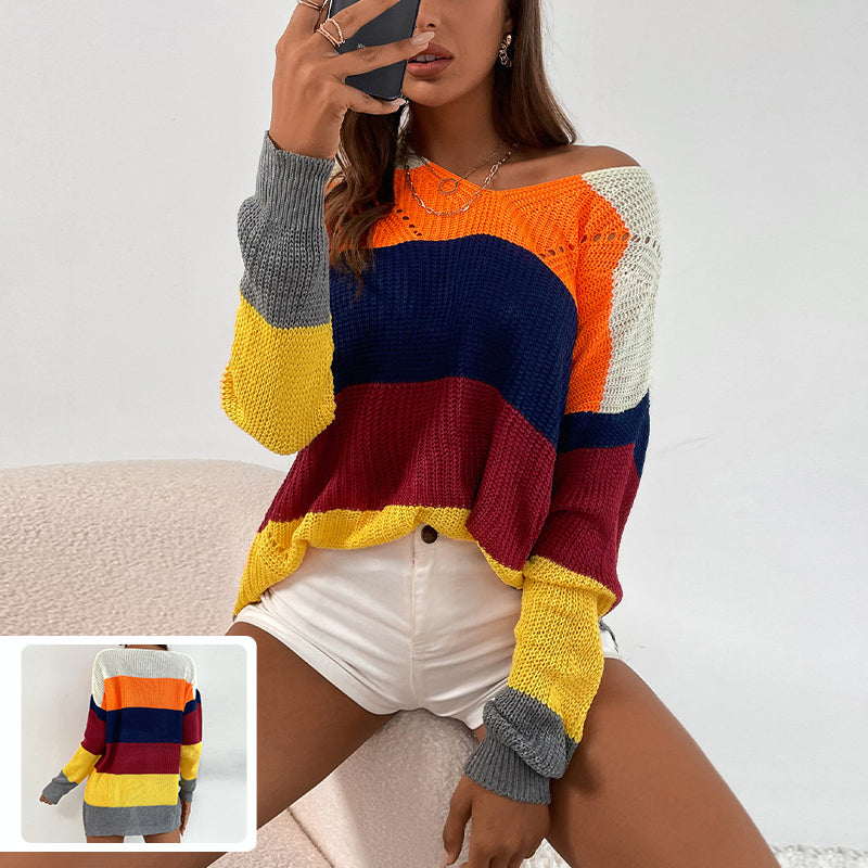 Long Sleeve Crew Neck Mid Length Sweater