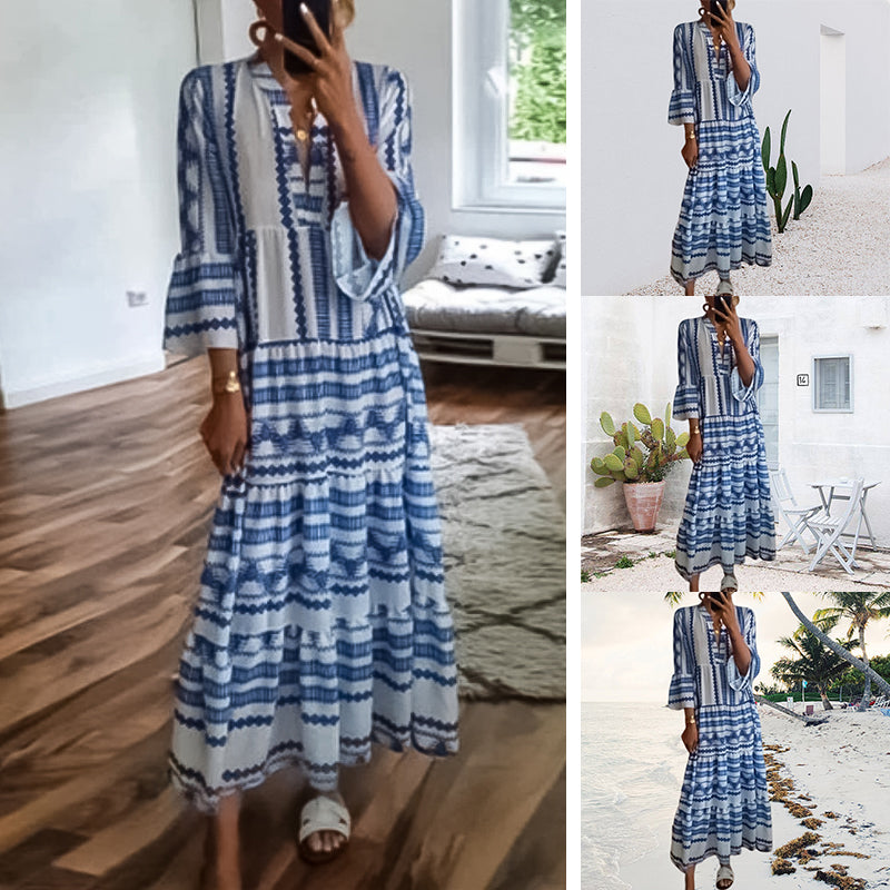 Geometric Boho Dress
