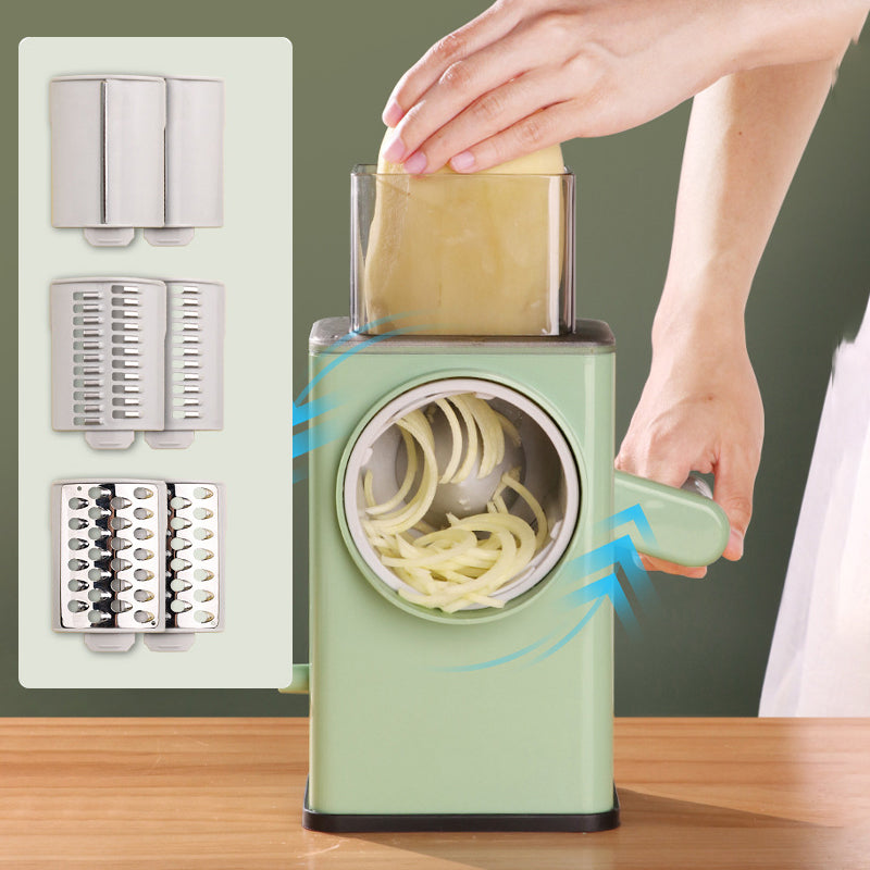 Multifunctional Drum Vegetable Cutter Kitchen Household Circular