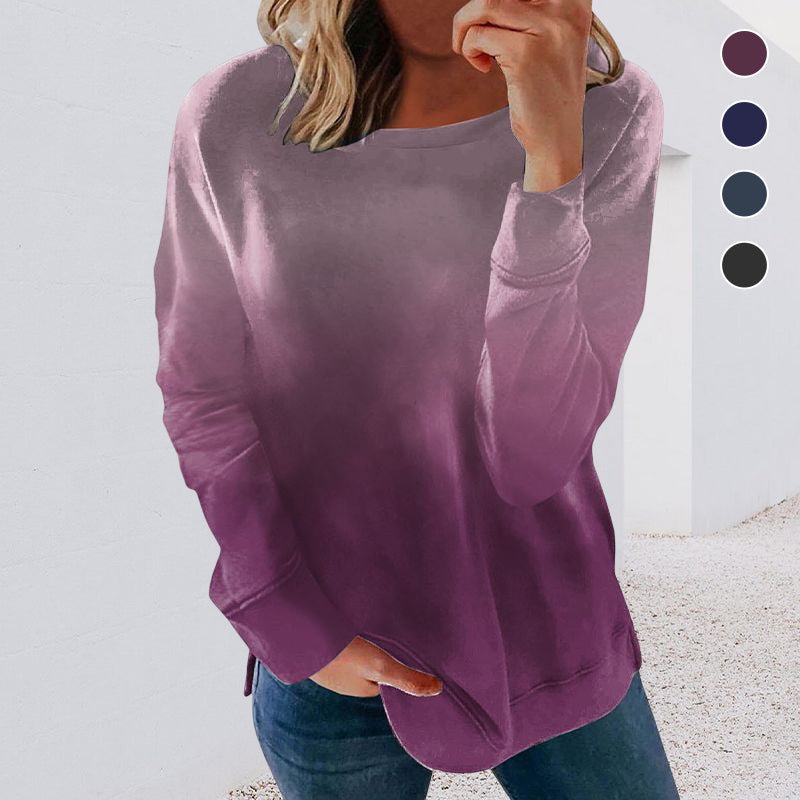 Gradient Polo Crewneck Sweatshirt