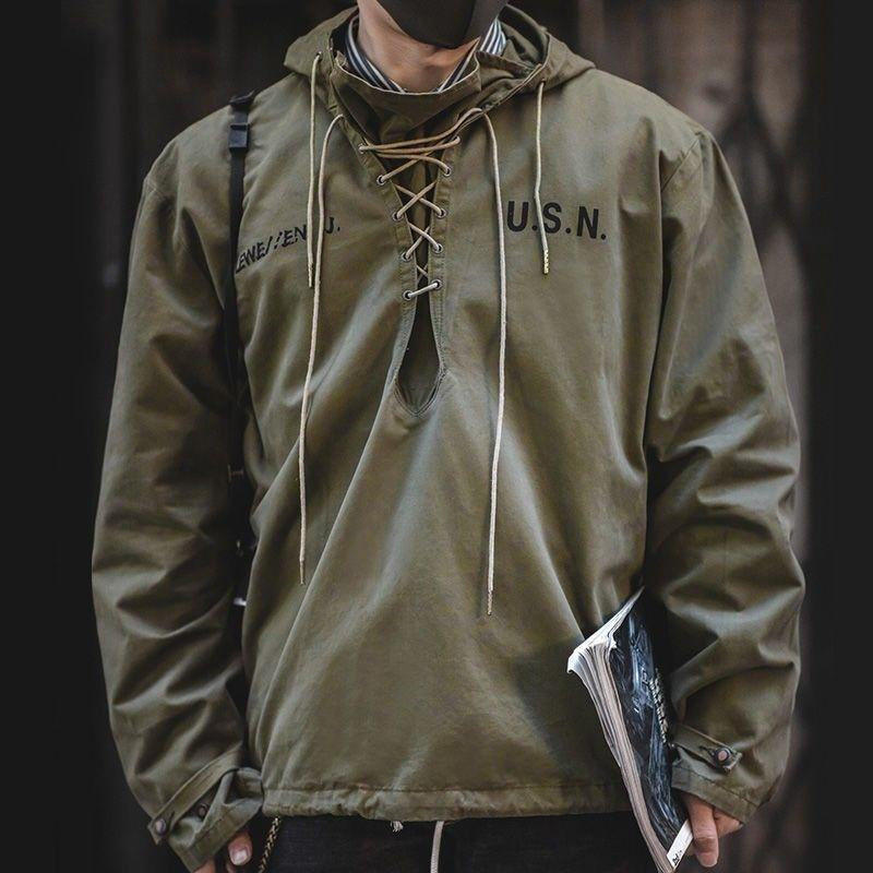 Retro Military Workwear Sweatshirt