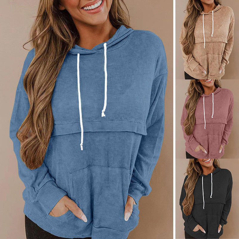 Waffle Hooded T-shirt