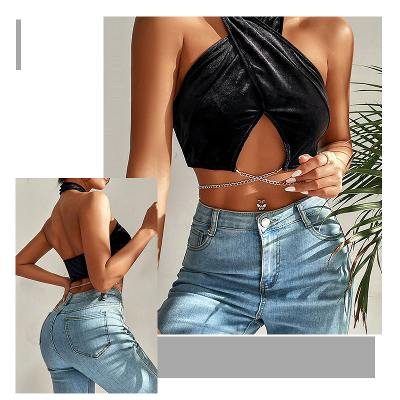 Sexy Chain Halter Tank Top