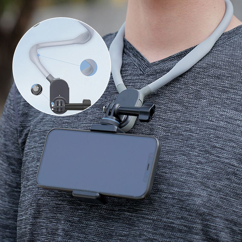 U-shaped neck mount for sports cameras