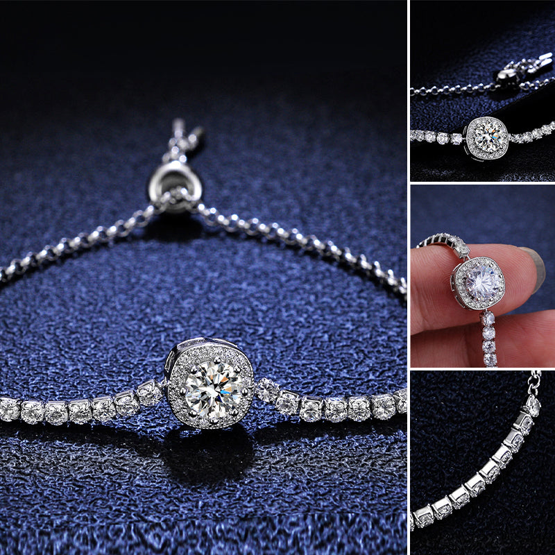 925 Silver Moissanite Bracelet