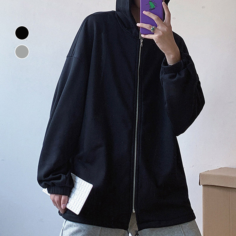 Men's hooded loose American hip hop style sports jacket