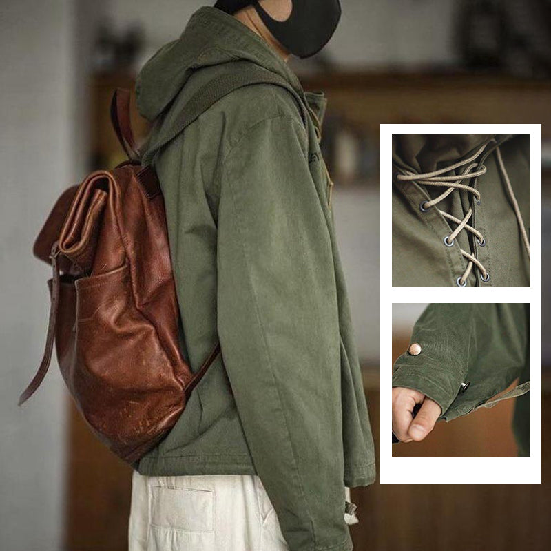 Retro Military Workwear Sweatshirt