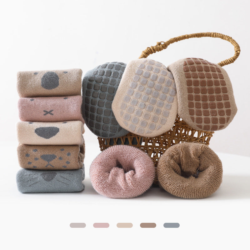 Autumn Winter Baby Socks Children Floor Socks