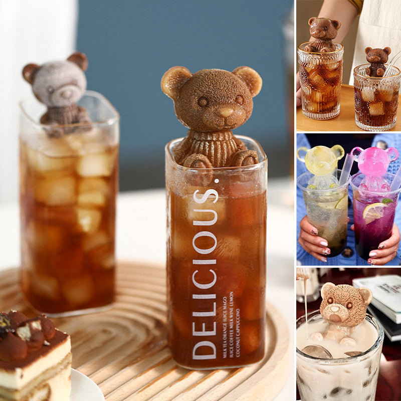 3D Teddy Bear Ice Cube Maker