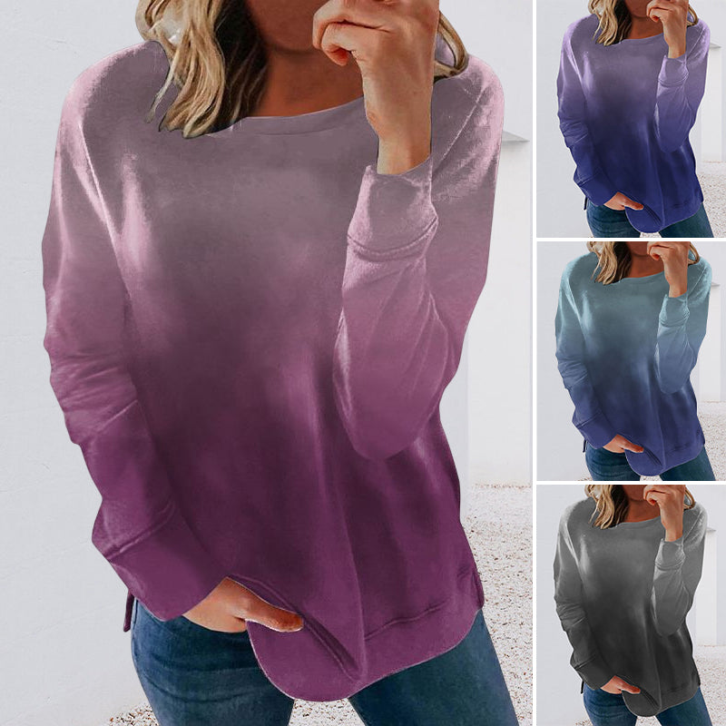Gradient Polo Crewneck Sweatshirt