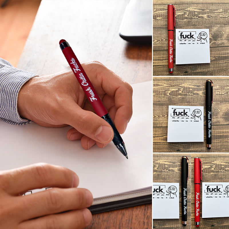 Creative Funny Sticky Notes and Pens