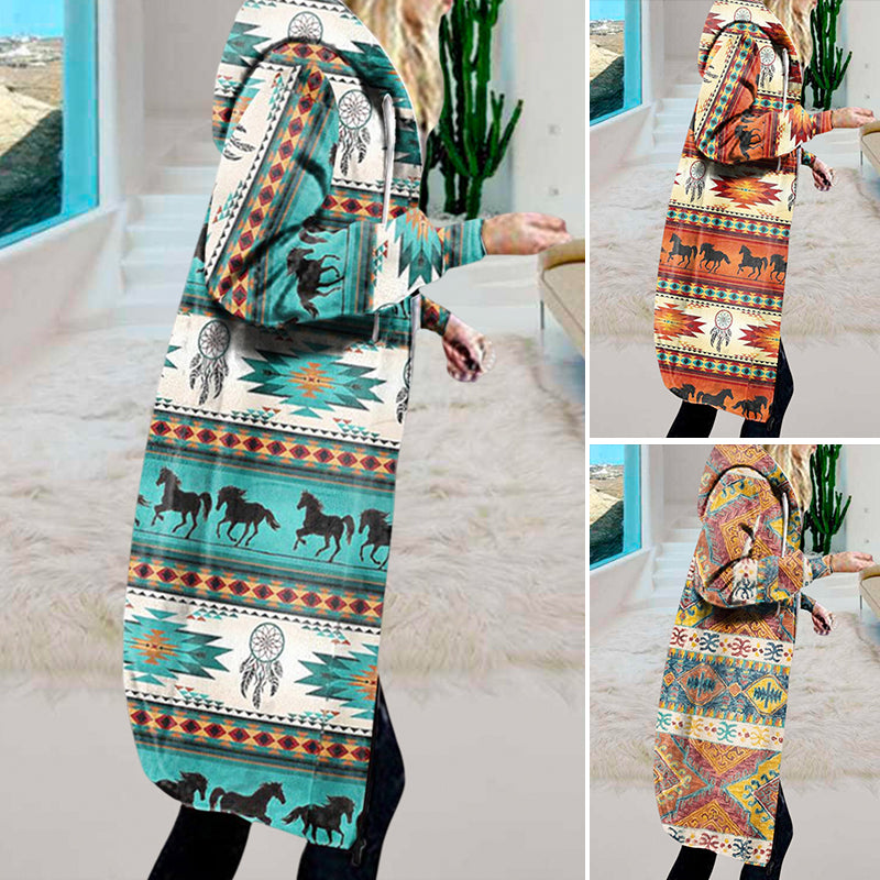 Printed Hooded Jacket