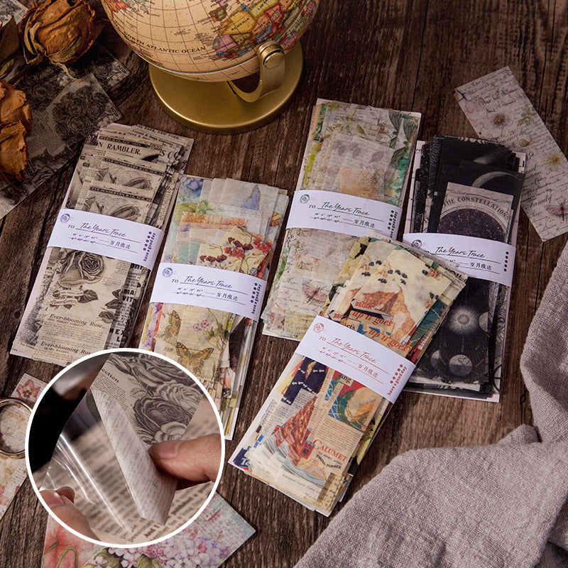 Years Trace Retro Stickers Set