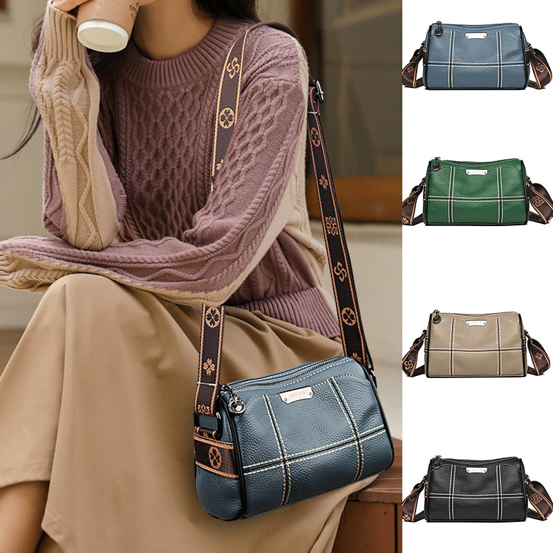 Small Triple Compartment Crossbody Bag