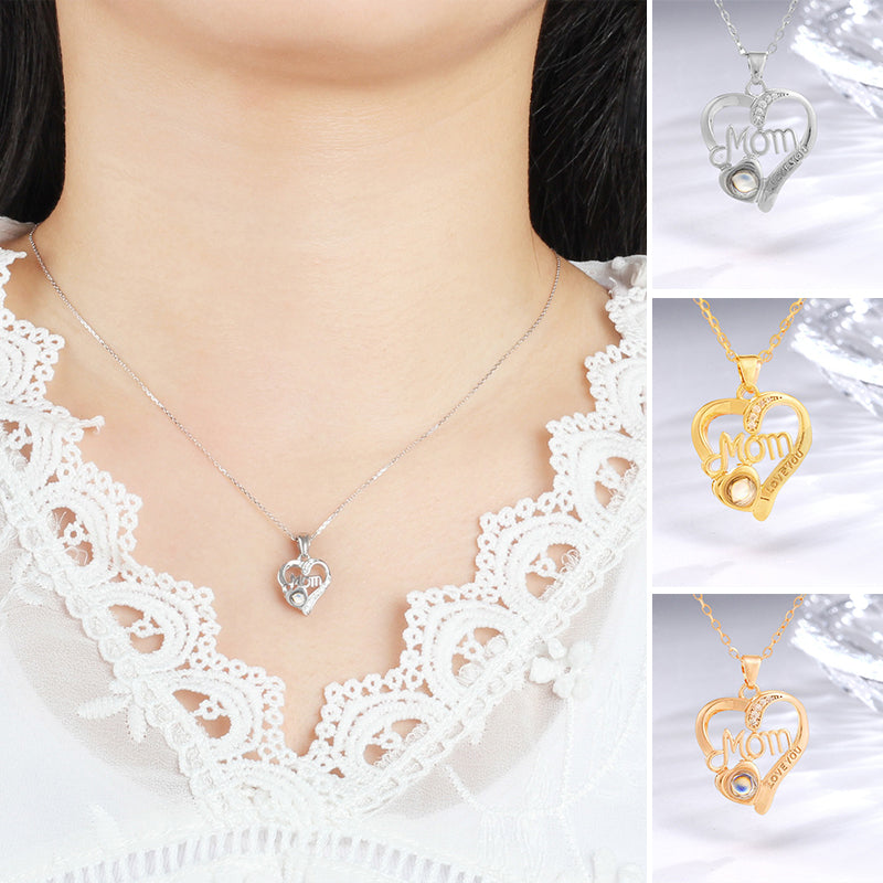 Mother's Day Gift Personalized Photo Projection Necklace