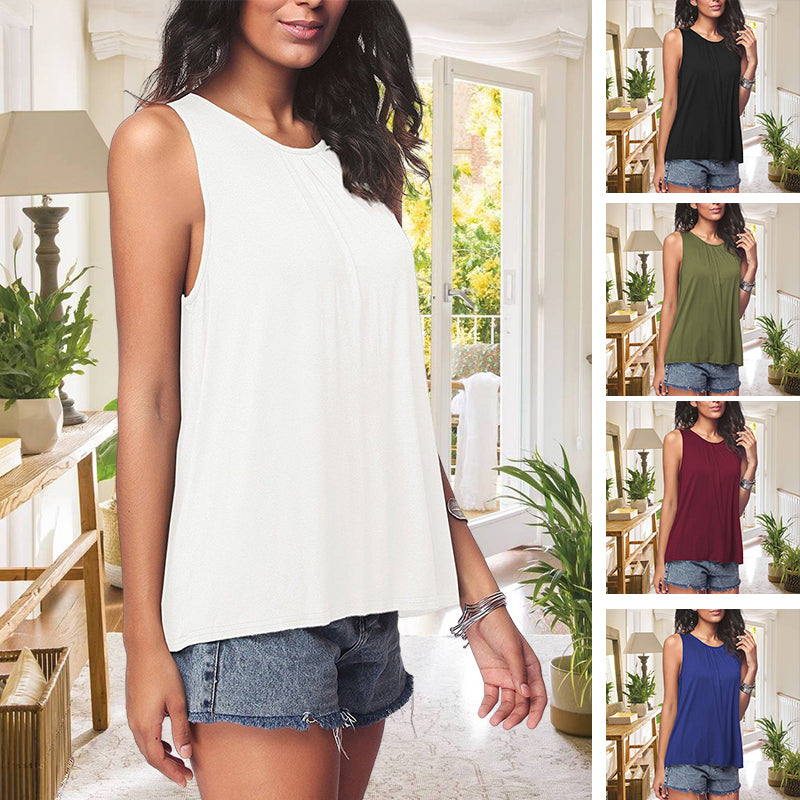 Solid Color Camisole T-Shirt