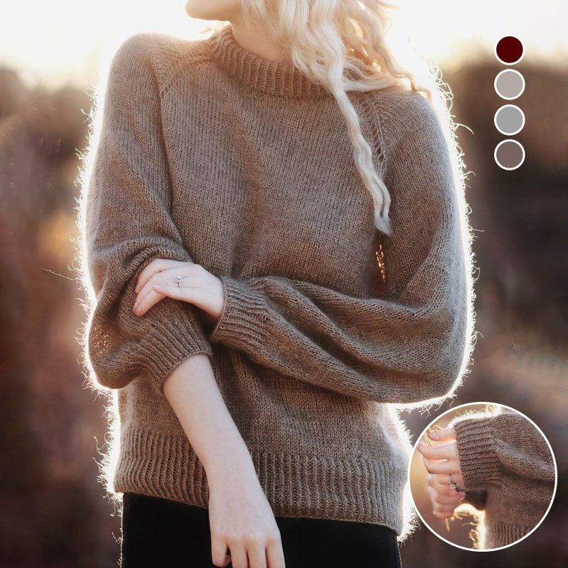 Mohair Solid Color Sweater