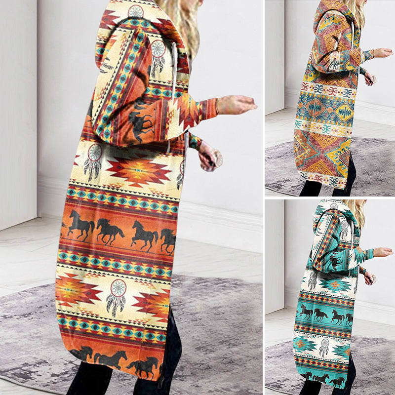Printed Hooded Jacket