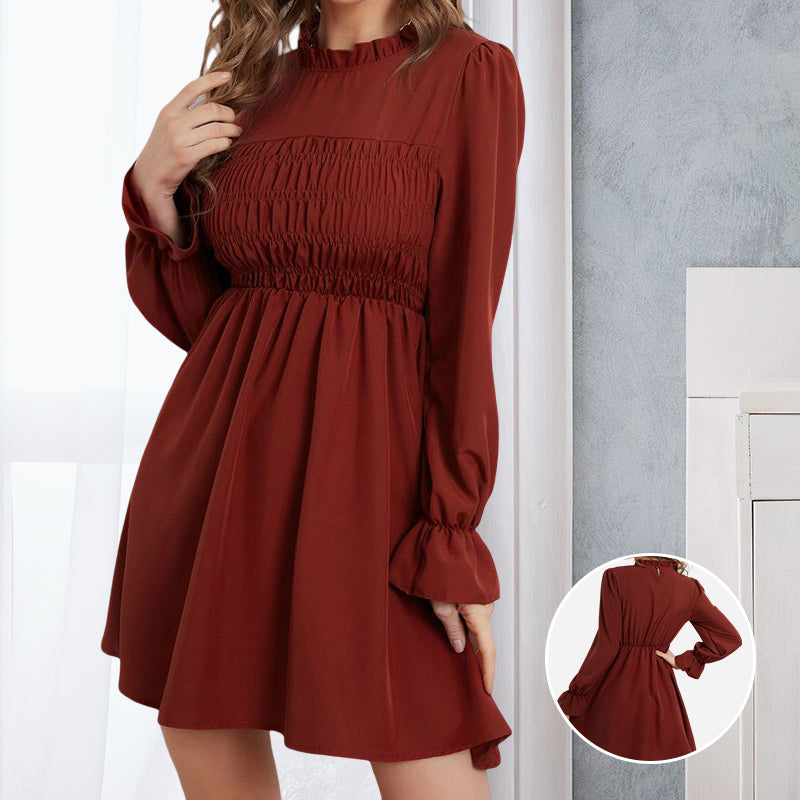 Burgundy Waist Dress