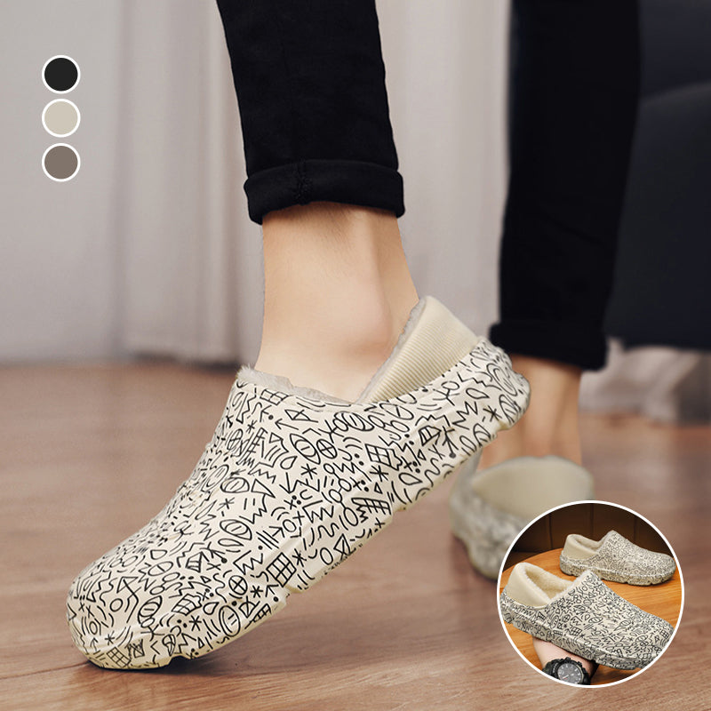 Men's Indoor Warm Plush Cotton Shoes