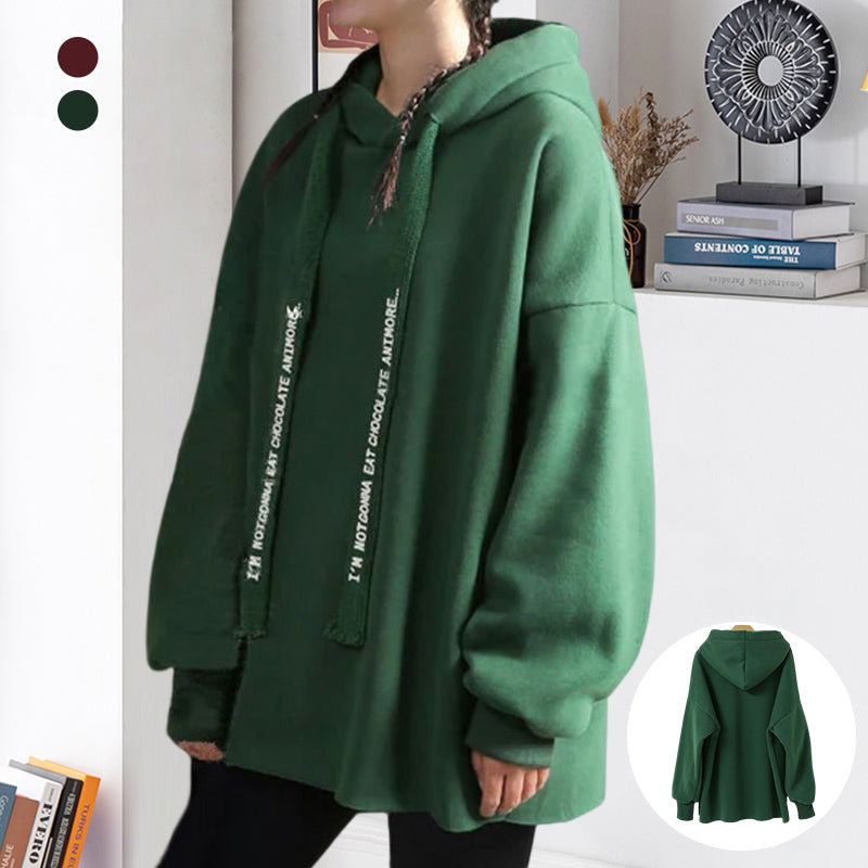 Hooded Letter Sweatshirt