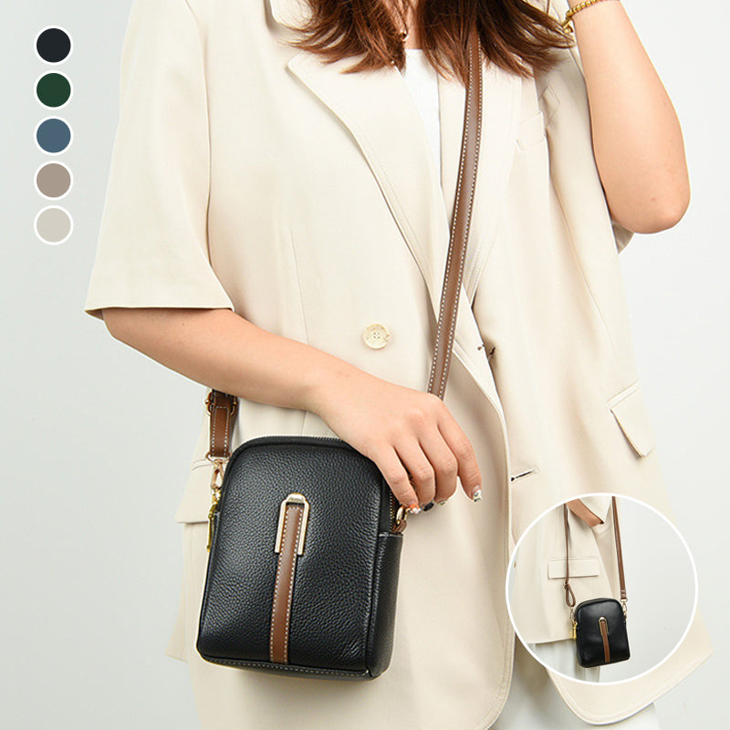 New Lychee Pattern Leather Mobile Phone Bag