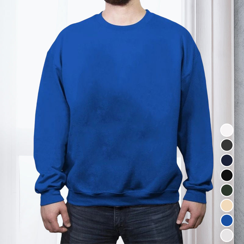 Casual Loose Solid Color Fleece Pullover