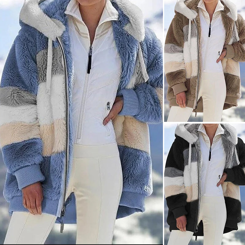 Plush Cropped Fashion Jacket