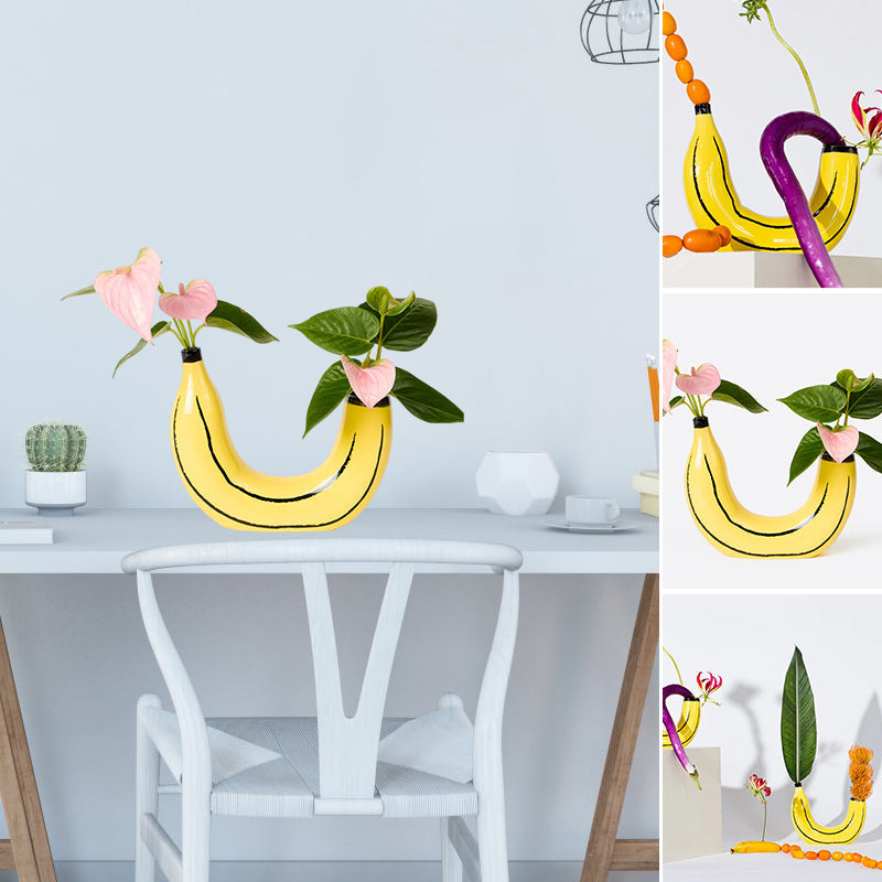 Peeled Banana Vase