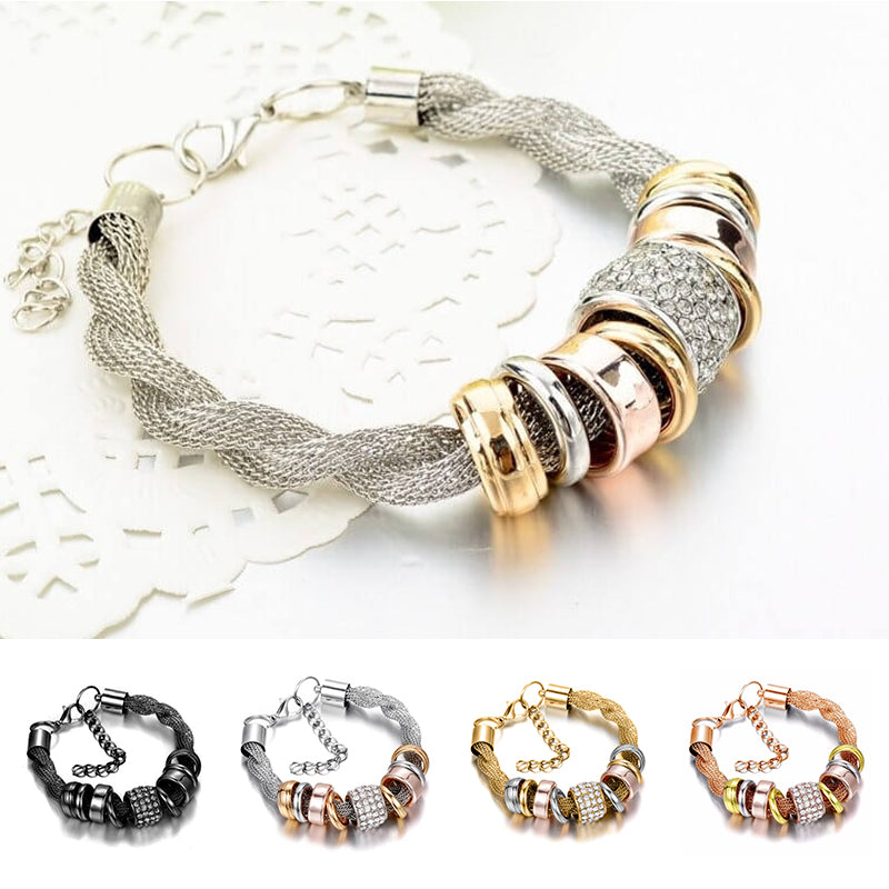 Entwined Ring Accent Bracelet