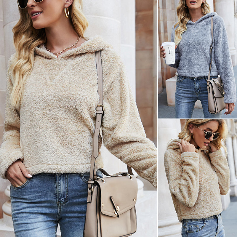 Double Plush Pullover Sweatshirt
