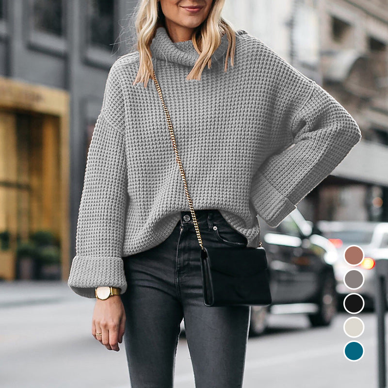 Turtleneck Loose Knitted Sweater