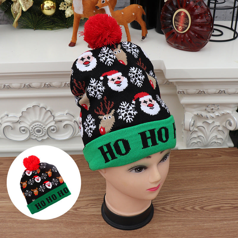 Christmas LED Light Knitted Beanies