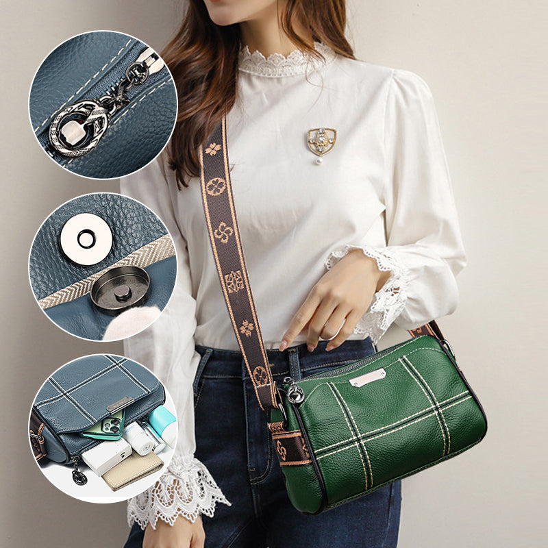 Small Triple Compartment Crossbody Bag