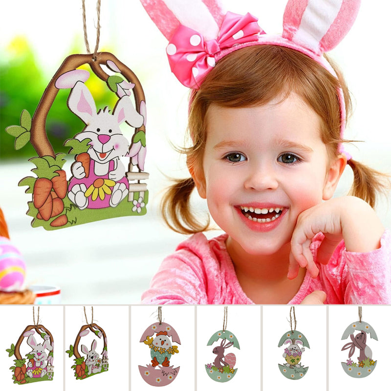 Easter Cartoon Bunny Pendant