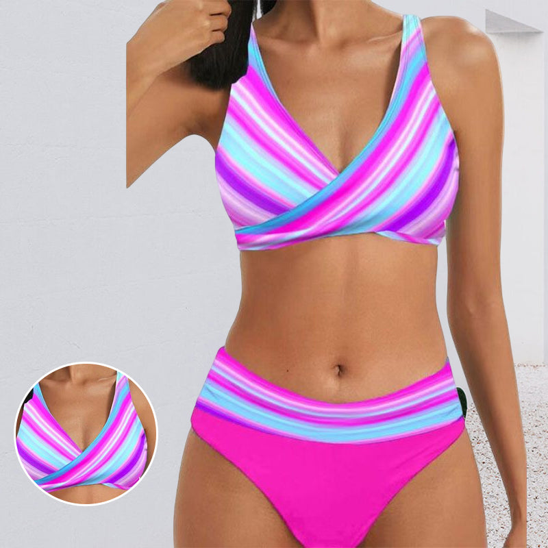 Two-piece Striped Swimsuit