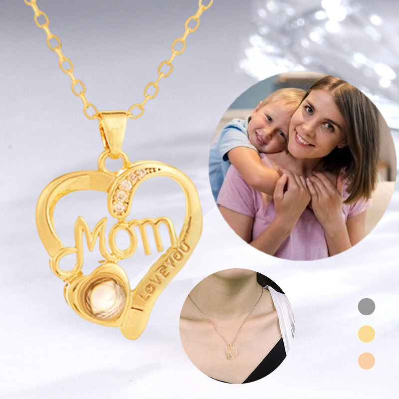 Mother's Day Gift Personalized Photo Projection Necklace