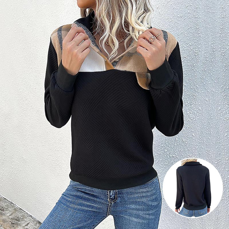 Retro Patchwork Pullover