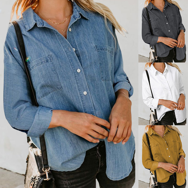 Long Sleeve Denim Shirt