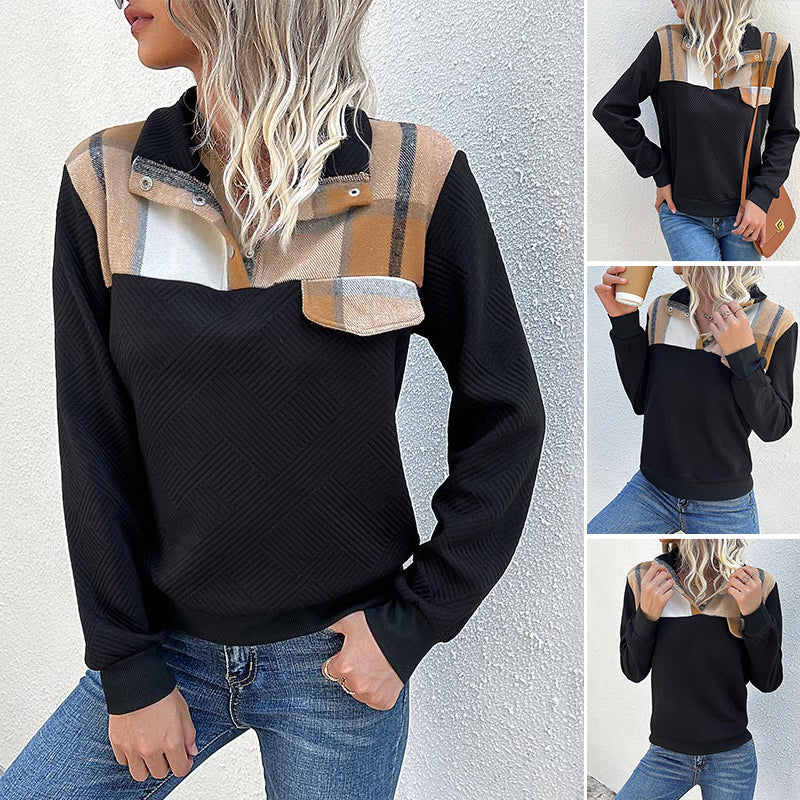 Retro Patchwork Pullover