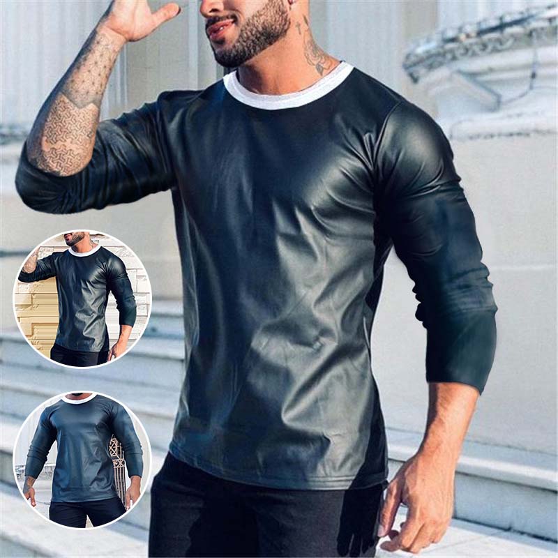 Men's Satin Long Sleeve T-shirt