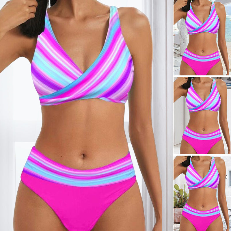 Two-piece Striped Swimsuit