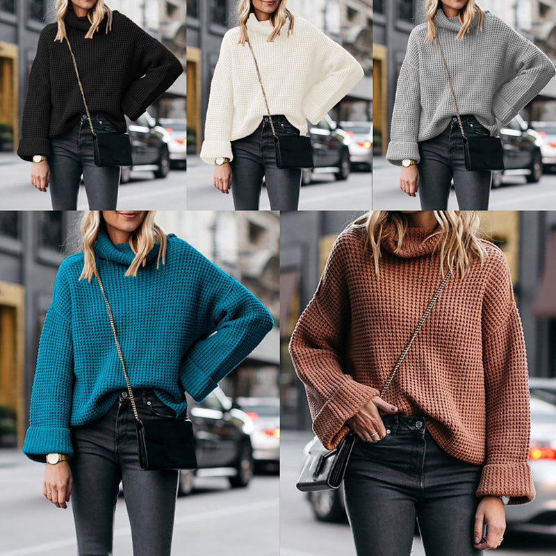 Turtleneck Loose Knitted Sweater