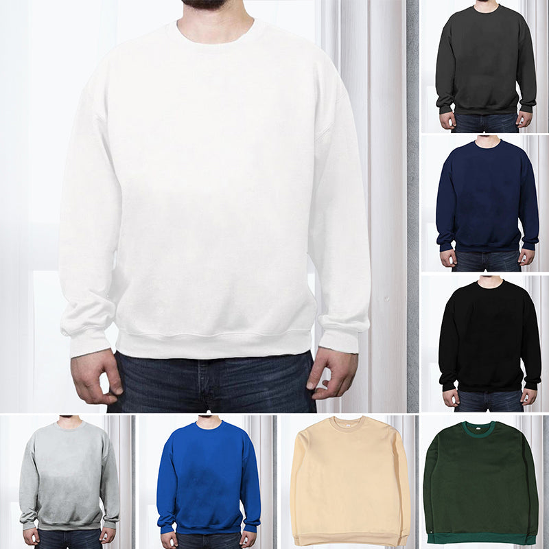 Casual Loose Solid Color Fleece Pullover