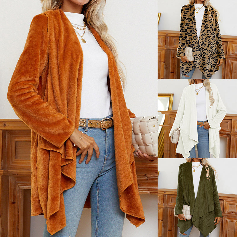 Double Sided Fleece Cardigan Jacket