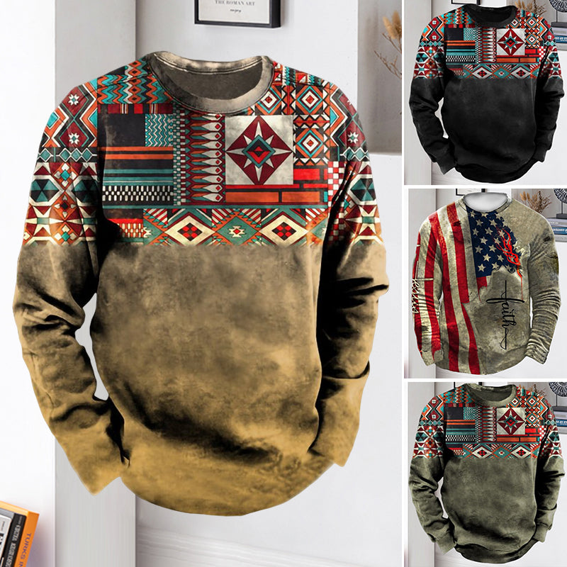 Digital Print Crew Neck T-Shirt