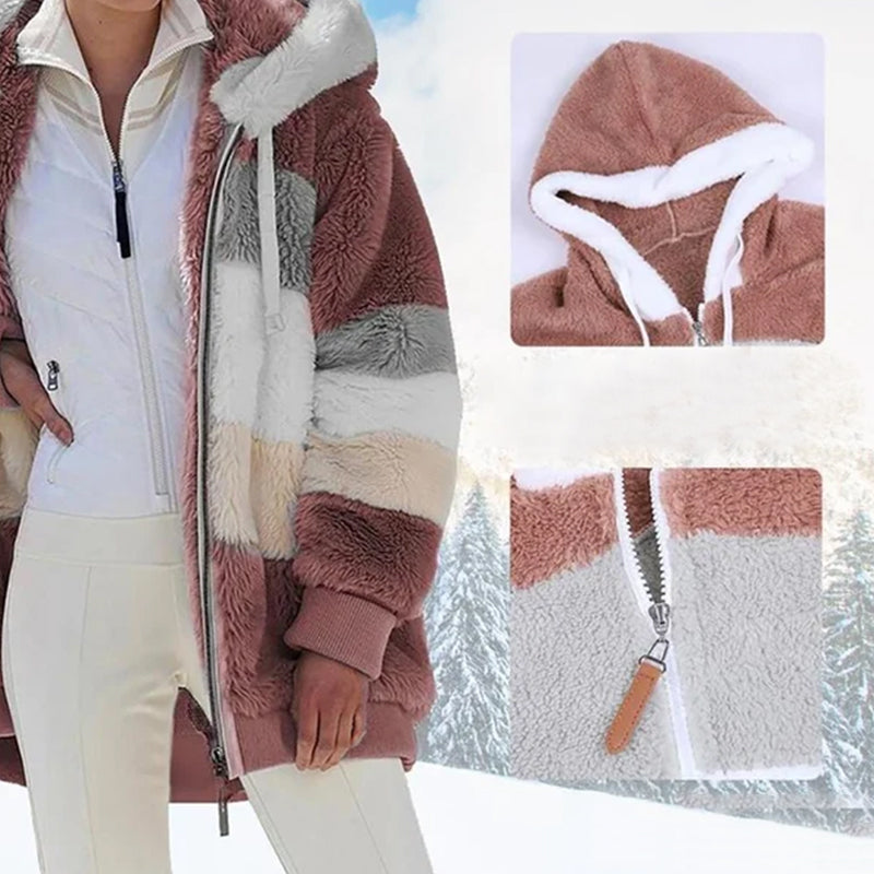 Plush Cropped Fashion Jacket