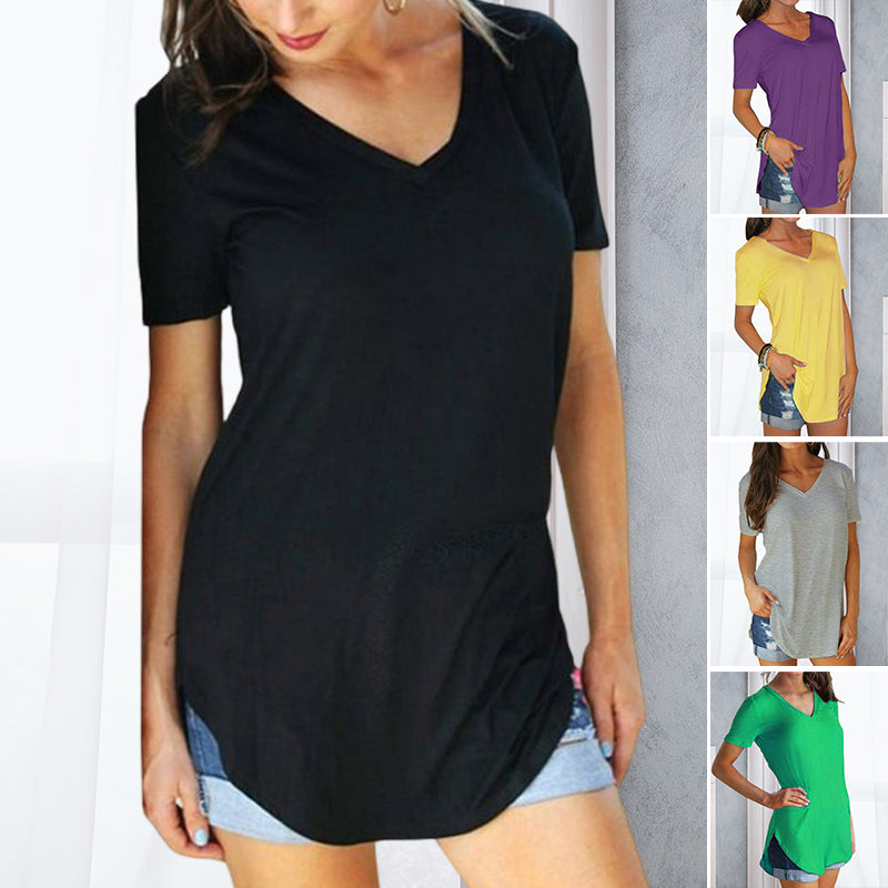 V-neck Short-sleeved T-shirt