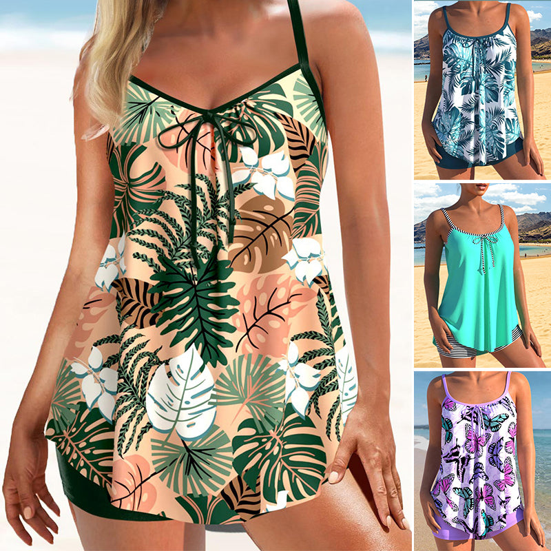 Printed Two-piece Plus Size Swimsuit