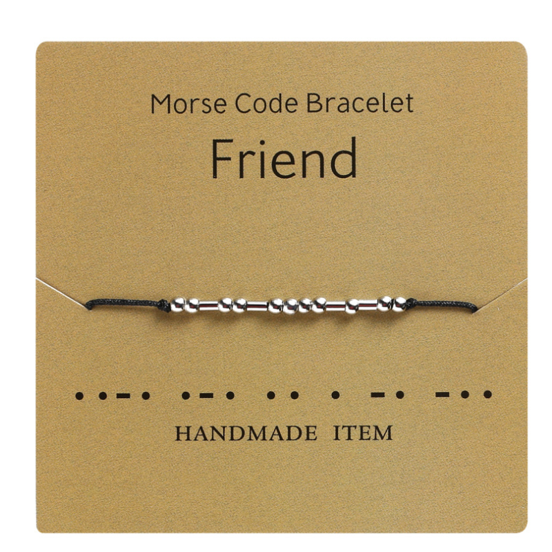 Morse Code Couple Bracelet